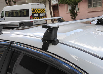 compatible with Mitsubishi Mirage G4 Sedan vehicle 2014- Up on with Normal Roof Rack Black Color Pro 4
