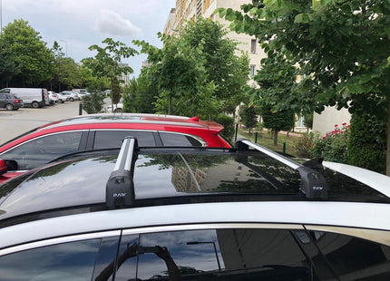 For Volkswagen Tiguan 2012-2017 Roof Rack System Carrier Cross Bars Aluminum Lockable High Quality of Metal Bracket Black