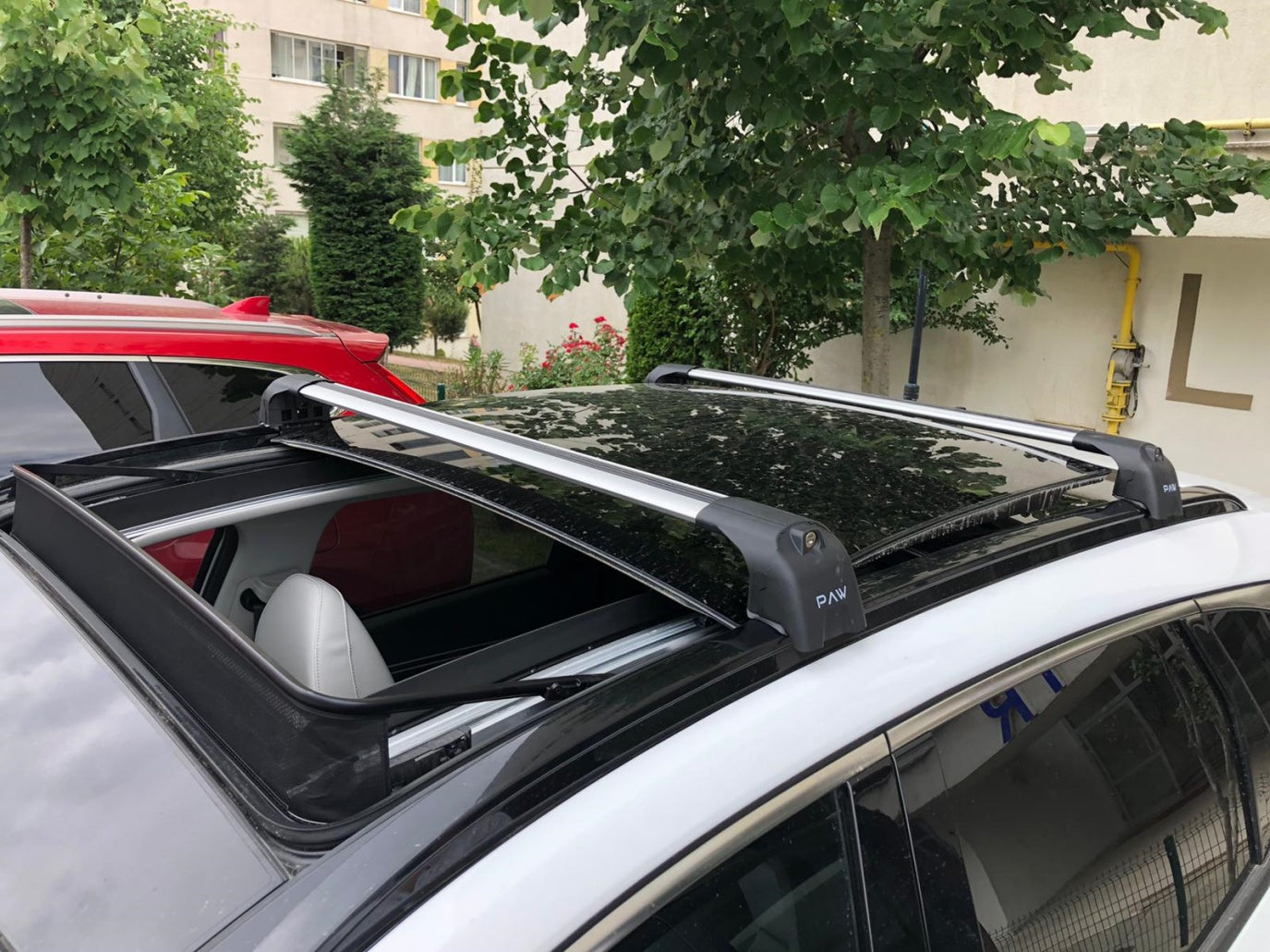 For Volkswagen Tiguan 2018-Up Roof Rack System Carrier Cross Bars Aluminum Lockable High Quality of Metal Bracket Black