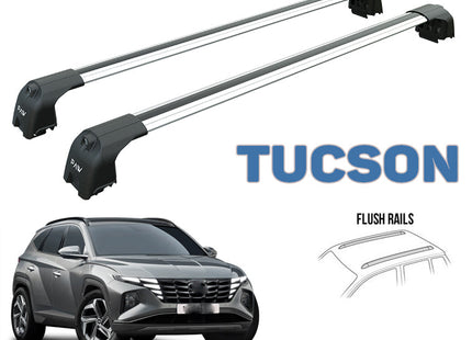 to fit Hyundai Tucson Roof Rack Cross Bars Silver 2021-->