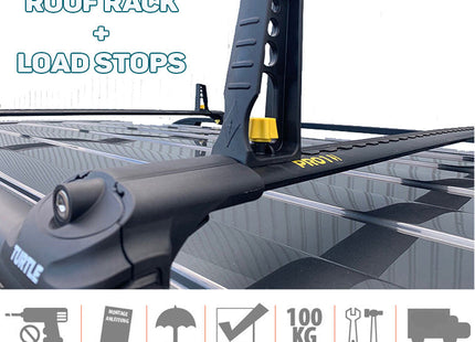 To Fit Ford Transit Connect Roof Rack + Load Stops 4 QTY Sets