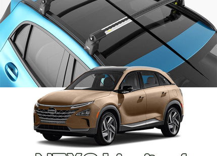 Nexo Roof Rack-Crossbars Fits to for Flush Roof Rails Black Color