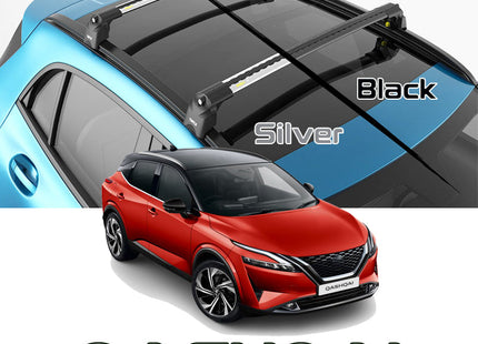 New Nissan Qashqai Roof Rack-Crossbars Fits to for Flush Roof Rails Silver Color