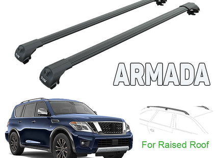for Nissan Armada Roof Rack Cross Bars Black