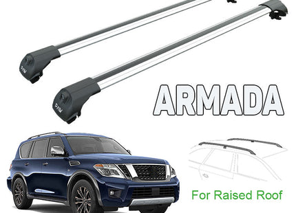 for Nissan Armada Roof Rack Cross Bars Silver