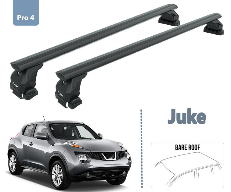 For Nissan Juke Roof Rack System Carrier Cross Bars Aluminum Lockable High Quality of Metal Bracket Black