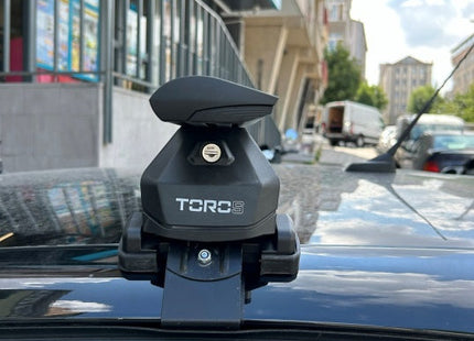 For Peugeot 208 Roof Rack System, Aluminium Cross Bar, Metal Bracket, Normal Roof, Silver