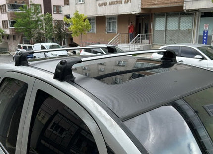 For Opel&Vauxhall Meriva 2014-Up Roof Rack System Carrier Cross Bars Aluminum Lockable High Quality of Metal Bracket Black