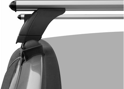 compatible with Honda Fit (Jazz) vehicle Normal Roof Rack Cross Bars Spacial Series Pro 4 Silver Color 2020- Up