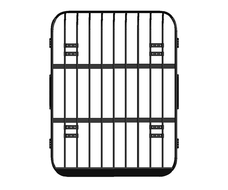 Paw Style Roof Cargo Basket Black Color