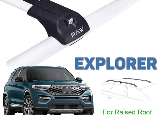 Ford Explorer Roof Rack Cross Bars Color BLACK 2020