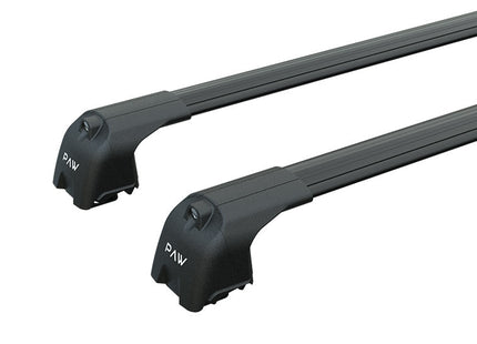 For Vauxhall Corsa D 2007-2015 Roof Rack System - Aluminum Cross Bars, Black