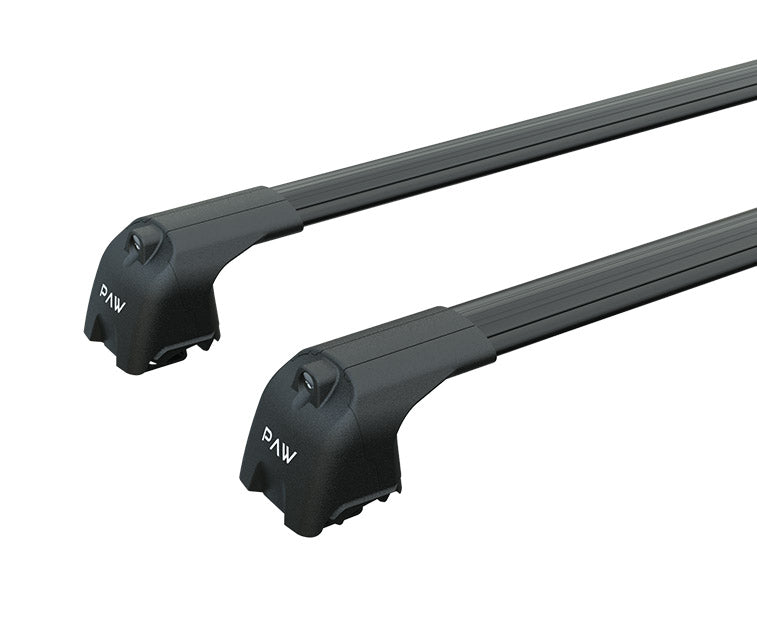 For Vauxhall Corsa E 2015-2019 Roof Rack System - Aluminum Cross Bars, Black