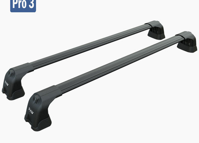 Mitsubishi Outlander Roof Racks Cross Bars Rails Top Carrier Alu Black 2011-2020 Pro 3