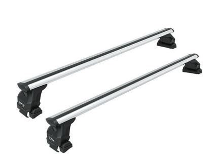 For Volvo S40 Sedan Roof Rack System Carrier Cross Bars Aluminum Lockable High Quality of Metal Bracket Silver