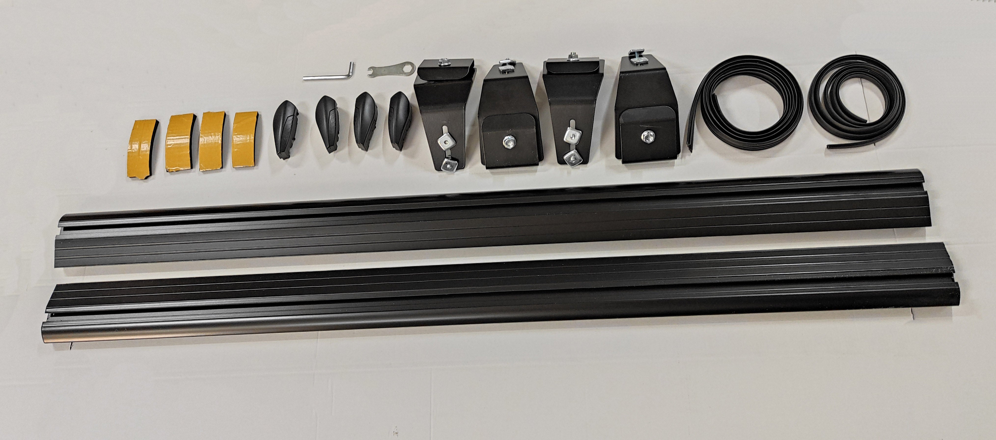 Jeep Gladiator JT Roof Rack Bars For Vehicles With Rain Gutters Black Color Pro 5