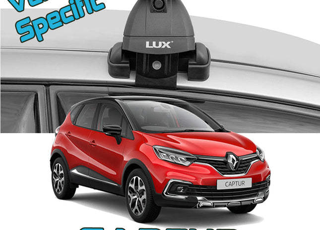 Paw Lockable Aluminium Roof bars for cars with standard roof for Renault Captur 2013--