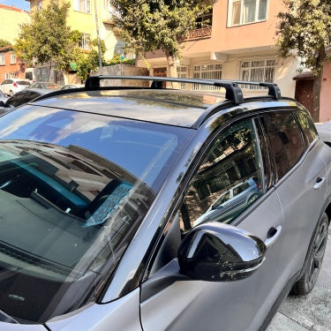 For Renault Austral Roof Rack System Carrier Cross Bars Aluminum Lockable High Quality of Metal Bracket Black