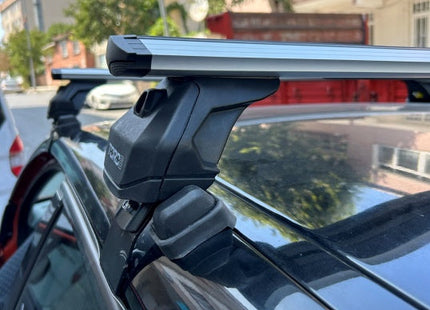 For Renault Captur 2013-2019 Roof Rack System Carrier Cross Bars Aluminum Lockable High Quality of Metal Bracket Black