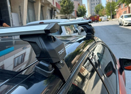 For Renault Captur 2013-2019 Roof Rack System Carrier Cross Bars Aluminum Lockable High Quality of Metal Bracket Silver