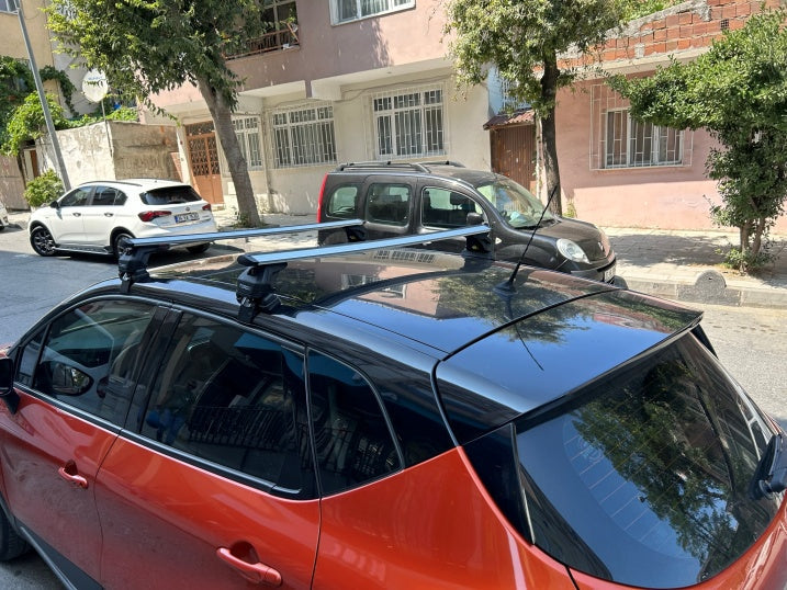 For Renault Captur 2013-2019 Roof Rack System Carrier Cross Bars Aluminum Lockable High Quality of Metal Bracket Black