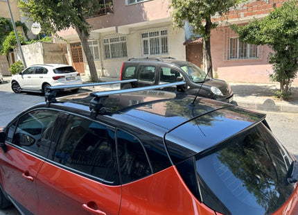 For Renault Captur 2013-2019 Roof Rack System Carrier Cross Bars Aluminum Lockable High Quality of Metal Bracket Silver