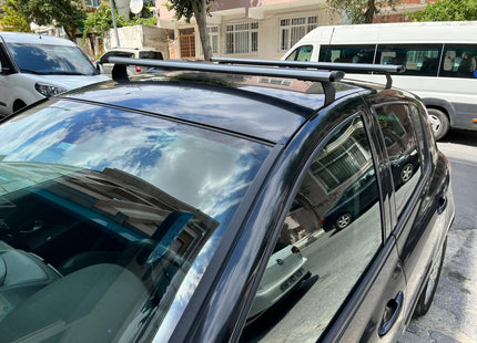 Dacia Sandero Hatcback Roof Rack & Cross Bars Black Color 2013-2020 Pro 5