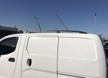 Paw Pro Bar Ladder Aluminium Roof Rack And Cross Bars Set, Fits Transporter (T5) Van Lwb 2003-2015 Black