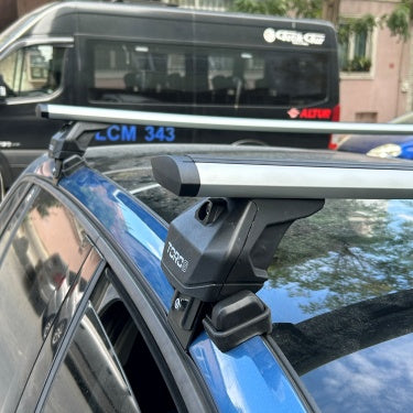 For Skoda Scala Roof Rack System Carrier Cross Bars Aluminum Lockable High Quality of Metal Bracket Black 2019-Up