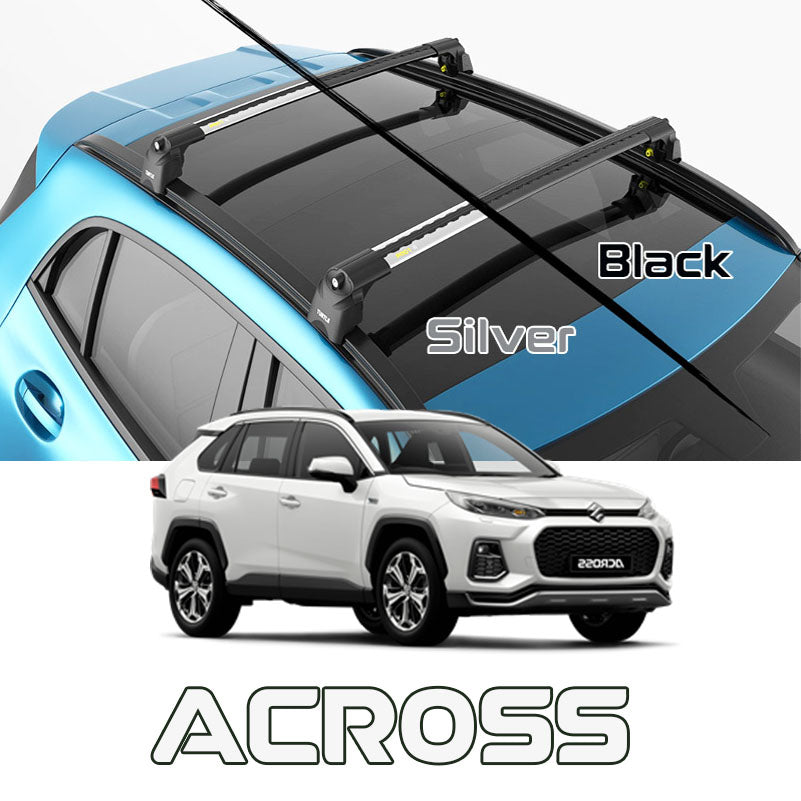 Suzuki Across Roof Rack Bars For Vehicles With Flush Roof Rails Black Color