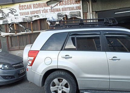 For Peugeot 207 Sw 2002-2008 Roof Rack System Carrier Cross Bars Aluminum Lockable High Quality of Metal Bracket Silver