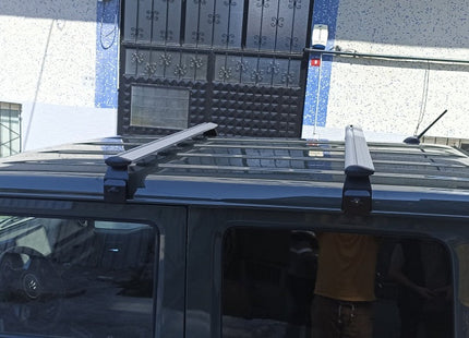 Suzuki Jimny 3 Roof Rack Bars For Vehicles With Rain gutters Silver Color