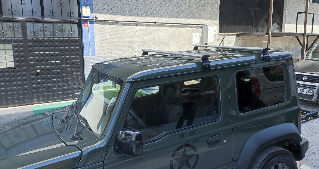 JEEP Wrangler JL SUV Hard Top Roof Rack Bars For Vehicles With Rain Gutters Black Color 2018- Up