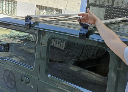 Jeep Gladiator JT Roof Rack Bars For Vehicles With Rain Gutters Silver Color Pro 5