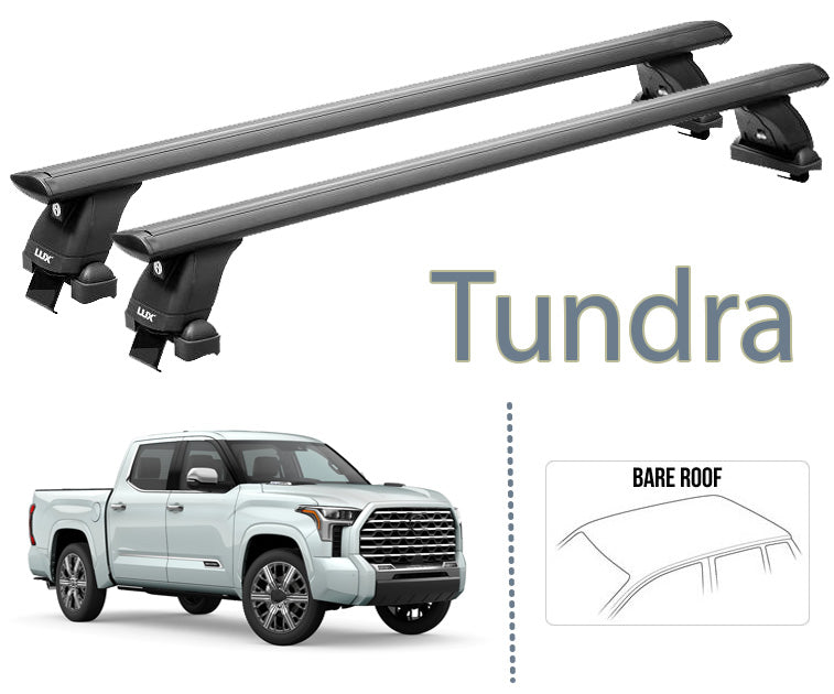 for Toyora Tundra Normal Roof Rack Cross Bars Black Series