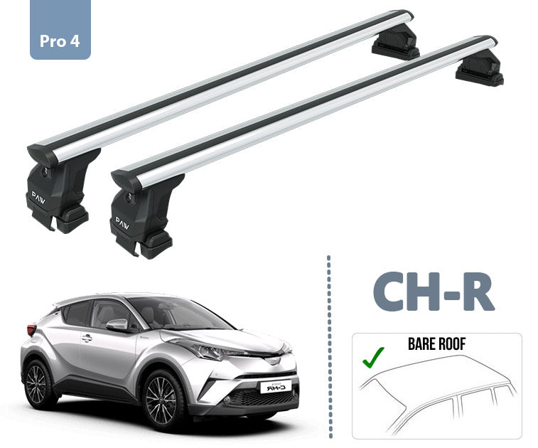 For Toyota CH-R Roof Rack System Carrier Cross Bars Aluminum Silver 2016-2023