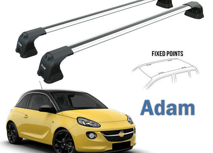 Opel&Vauxhall Adam Racks Cross Bars Rails Top Carrier Alu Silver 2013--